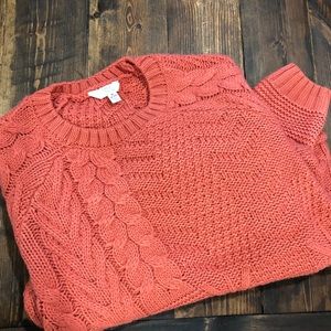 Coral Knit Sweater